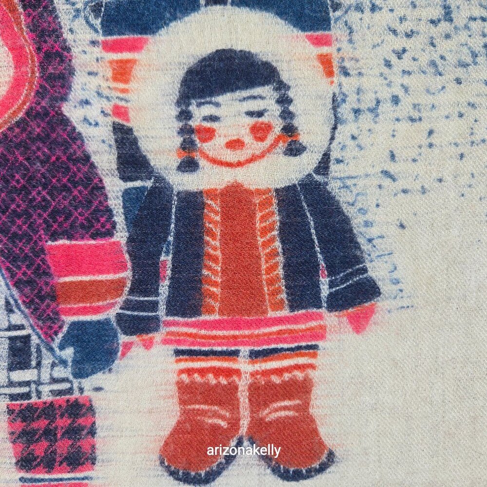Inouitoosh Inuit Wool Silk Scarf - Picture 5 of 11
